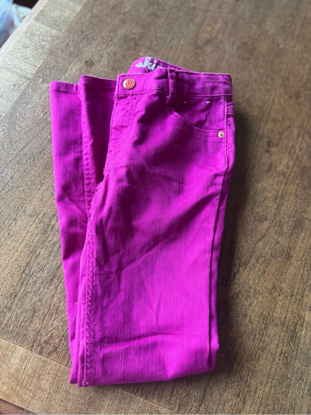 Gymboree Magenta-Pink Girls Skinny Jeans